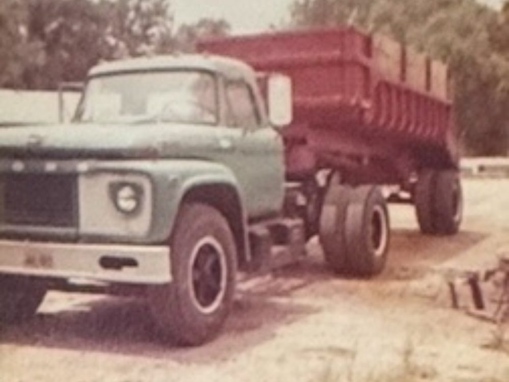 Early Edwards aggregate hauling operation, Houston, 1970s